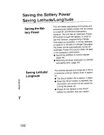 Preview for 100 page of Panasonic KXG5500 - GPS RECEIVER Operating Instructions Manual