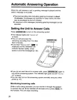 Preview for 28 page of Panasonic KXTC1501W User Manual