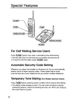 Preview for 22 page of Panasonic KXTC910B - CORDLESS 900 ANALOG User Manual