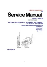 Panasonic KXTG2226W - 2.4GHZ DIGITAL PHONE Service Manual preview