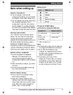 Preview for 9 page of Panasonic KXTG6582 - PHONE SYSTEM Operating Instructions Manual