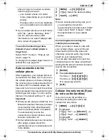 Preview for 17 page of Panasonic KXTG6582 - PHONE SYSTEM Operating Instructions Manual