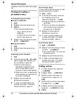 Preview for 30 page of Panasonic KXTG6582 - PHONE SYSTEM Operating Instructions Manual