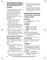 Preview for 50 page of Panasonic KXTG6582 - PHONE SYSTEM Operating Instructions Manual