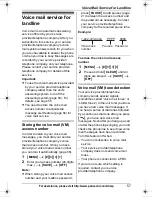 Preview for 57 page of Panasonic KXTG6582 - PHONE SYSTEM Operating Instructions Manual