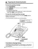 Preview for 20 page of Panasonic KXTMC97B - PHONE/ANSWER MACHINE User Manual