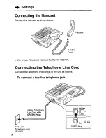 Preview for 8 page of Panasonic KXTS27W - PHONE-2 L User Manual