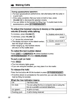 Preview for 14 page of Panasonic KXTS27W - PHONE-2 L User Manual