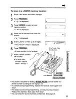 Preview for 23 page of Panasonic KXTS27W - PHONE-2 L User Manual