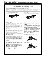 Preview for 5 page of Panasonic LQ-MD800 Operating Instructions Manual