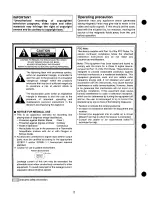 Preview for 2 page of Panasonic LQD100 - DIG FRAME DISC RECOR Operating Instructions Manual