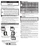 Preview for 1 page of Panasonic LS-H A Series Instruction Manual