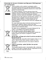 Preview for 6 page of Panasonic Lumix DMC-FT20 Basic Operating Instructions Manual