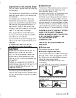 Preview for 3 page of Panasonic Lumix DMC-FT4 Basic Operating Instructions Manual