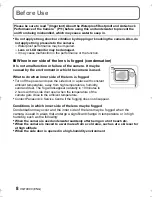 Preview for 8 page of Panasonic Lumix DMC-FT4 Basic Operating Instructions Manual