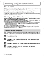 Preview for 22 page of Panasonic Lumix DMC-FT4 Basic Operating Instructions Manual