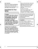 Preview for 2 page of Panasonic LUMIX DMC-FZ3EB Operating Instructions Manual