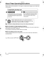 Preview for 6 page of Panasonic Lumix DMC-FZ4 Operating Instructions Manual