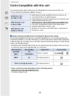 Preview for 22 page of Panasonic LUMIX DMC-GX8 Owner'S Manual For Advanced Features