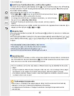 Preview for 87 page of Panasonic LUMIX DMC-GX8 Owner'S Manual For Advanced Features