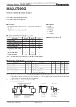 Preview for 1 page of Panasonic MA2J7290G Specification Sheet