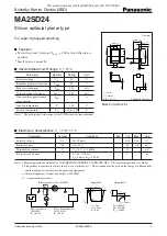 Panasonic MA2SD24 Specification Sheet preview