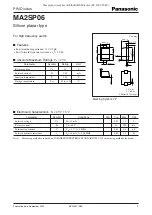 Panasonic MA2SP06 Specification Sheet preview