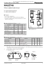 Panasonic MA2Z748 Installation Manual preview