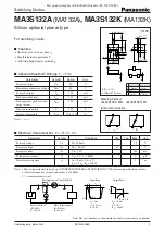 Panasonic MA3S132A Specification Sheet preview