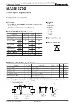 Preview for 1 page of Panasonic MA3S1370G Specification Sheet