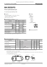 Panasonic MA3SD29FG Specification Sheet preview