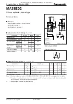 Preview for 1 page of Panasonic MA3SE02 Specification Sheet