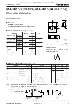 Preview for 1 page of Panasonic MA3X153A Installation Manual