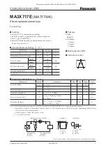 Panasonic MA3X717E Specification Sheet preview