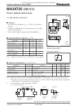 Panasonic MA3X720 (MA720) Specification Sheet preview