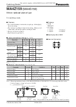 Panasonic MA4Z159 Specification Sheet preview