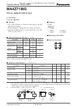 Preview for 1 page of Panasonic MA4Z7130G Specification Sheet