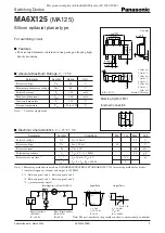 Panasonic MA6X125 (MA125) Specifications preview