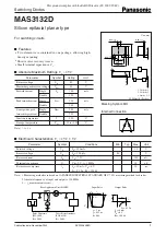 Panasonic MAS3132D Specification Sheet preview