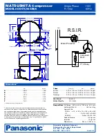 Preview for 2 page of Panasonic Matsushita DD57C94GBU6 Specification Sheet