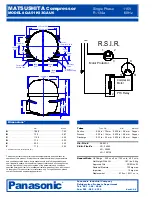 Preview for 2 page of Panasonic Matsushita QA51K13GAU6 Specification Sheet