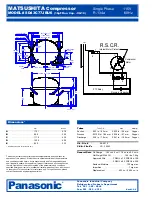 Preview for 2 page of Panasonic Matsushita SD43C77JBU6 Specification Sheet