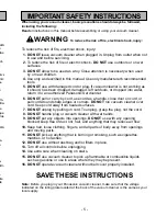 Preview for 5 page of Panasonic MCV415 - COMMERCIAL VACUUM Operating Instructions Manual