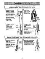 Preview for 8 page of Panasonic MCV5740 - UPRIGHT VACUUM Operating Instructions Manual