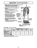 Preview for 12 page of Panasonic MCV5740 - UPRIGHT VACUUM Operating Instructions Manual