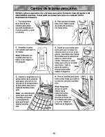 Preview for 39 page of Panasonic MCV7395 - UPRIGHT VACUUM-QKDR Operating Instructions Manual