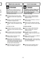 Preview for 25 page of Panasonic MCV9626 - CANISTER VACUUM CLEA Operating Instructions Manual