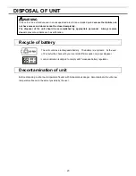 Preview for 24 page of Panasonic MDF-U5386S Operating Instructions Manual