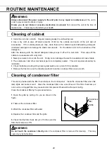 Preview for 21 page of Panasonic MDF-U5586SC Operating Instructions Manual