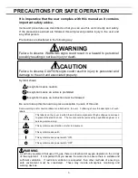 Preview for 4 page of Panasonic MDF-U76V Operating Instructions Manual